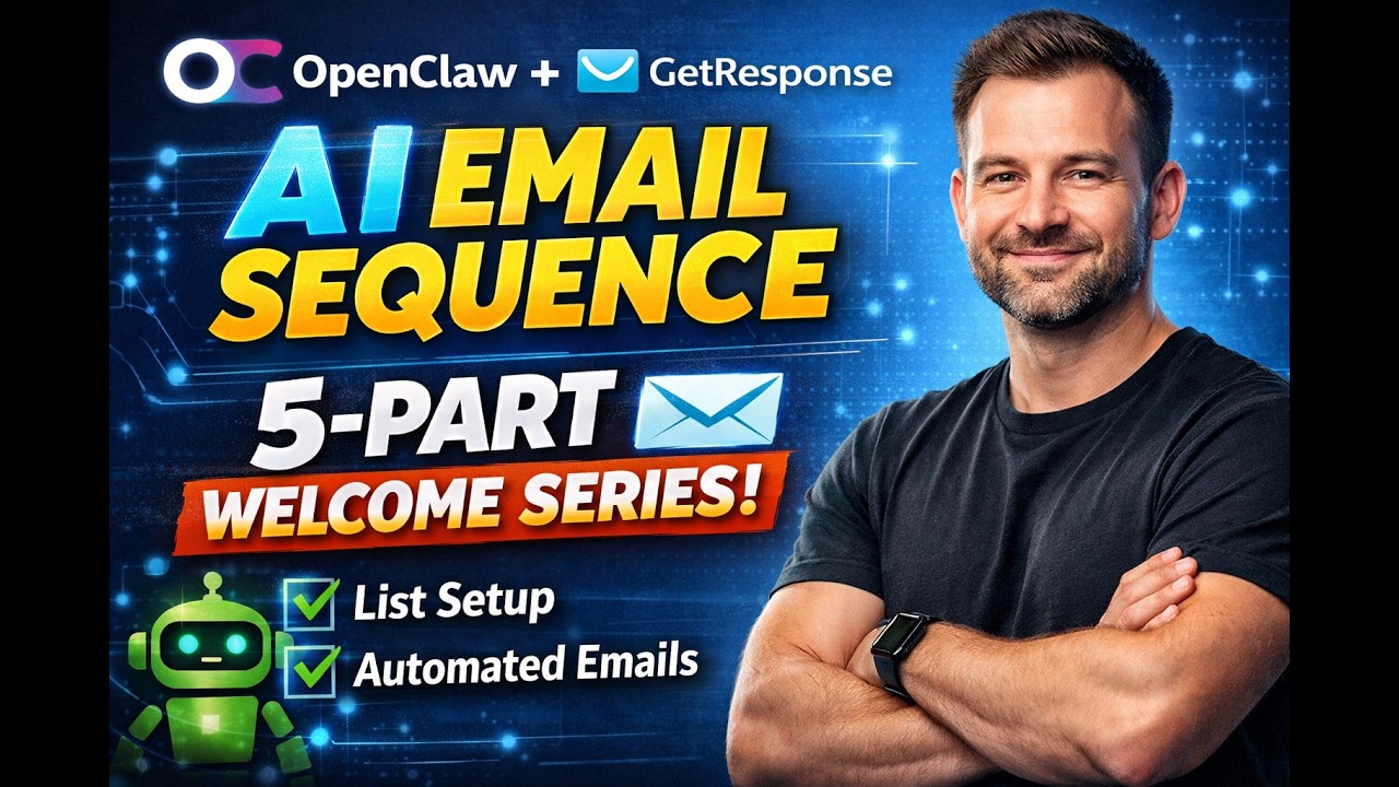 OpenClaw + GetResponse Skill Demo | Build a 5-Part Welcome Email Sequence with AI