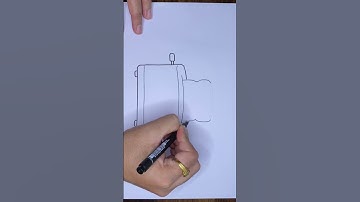 How to draw a toaster | Free tutorials @likeokplease #shorts