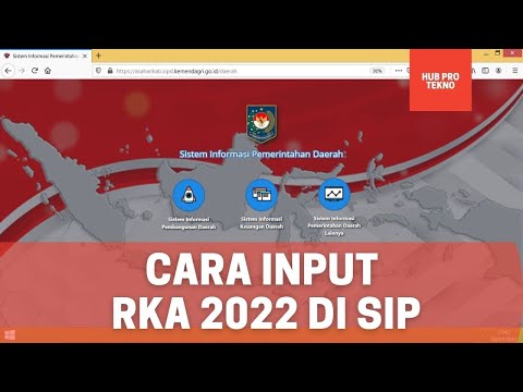 Cara Input RKA 2022 di SIPD