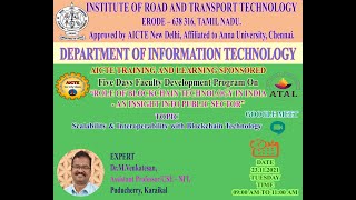 IT ATAL FDP day 2 session 1 Scalability & Interoperability with blockchain technology