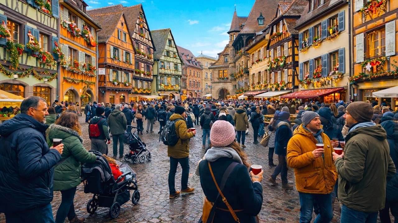Walking in Colmar During Christmas 🎄 France’s Fairytale Town 🇫🇷