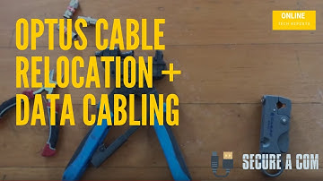 Optus Cable and Socket Relocation + Data Cabling Installation (Step By Step)