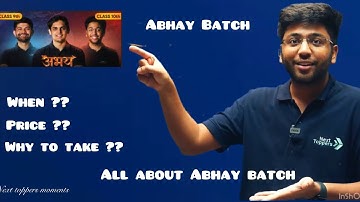 ALL ABOUT ABHAY BATCH 😃 when ? Price ? Etc Shobhit bhaiya answering FAQs 