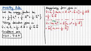 System Identification - Les 9 - Nonlinear Estimation Stability Rule
