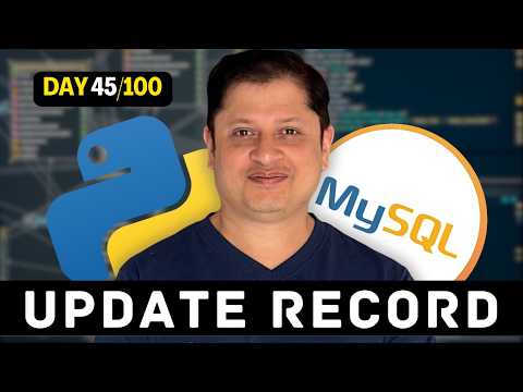 MySQL Record Update in Python… Itna EASY? Nobody Told You This!