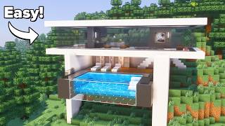 Minecraft: How to Build a Modern Cliffside House | Tutorial🏠