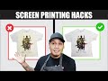 Screen printing hacks that work extremely well