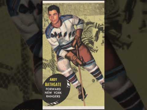 Andy Bathgate New York Rangers 1961-62 Topps 53 NHL Hockey Card