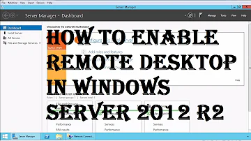 Como ativar área de trabalho remota Windows Server 2012 R2?