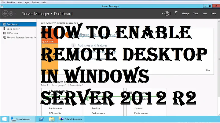 How to Enable Remote Desktop in Windows Server 2012 R2