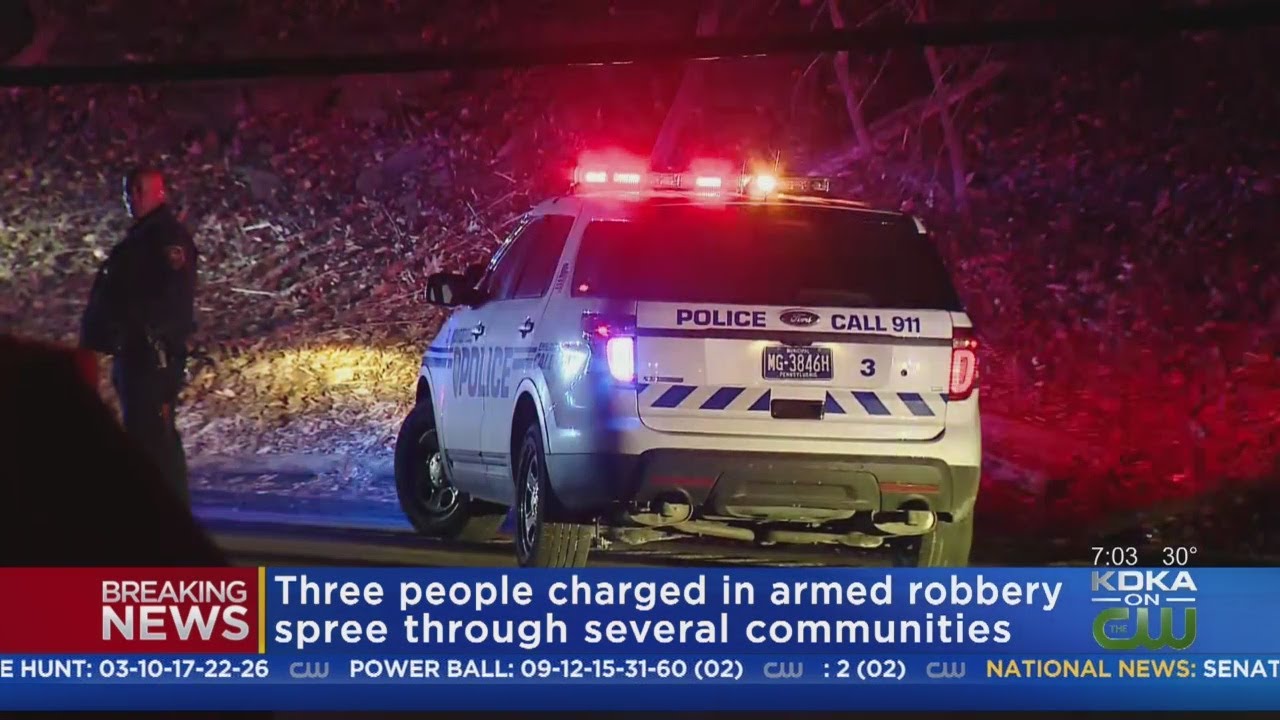 3 People Charged In Armed Robbery Spree - YouTube
