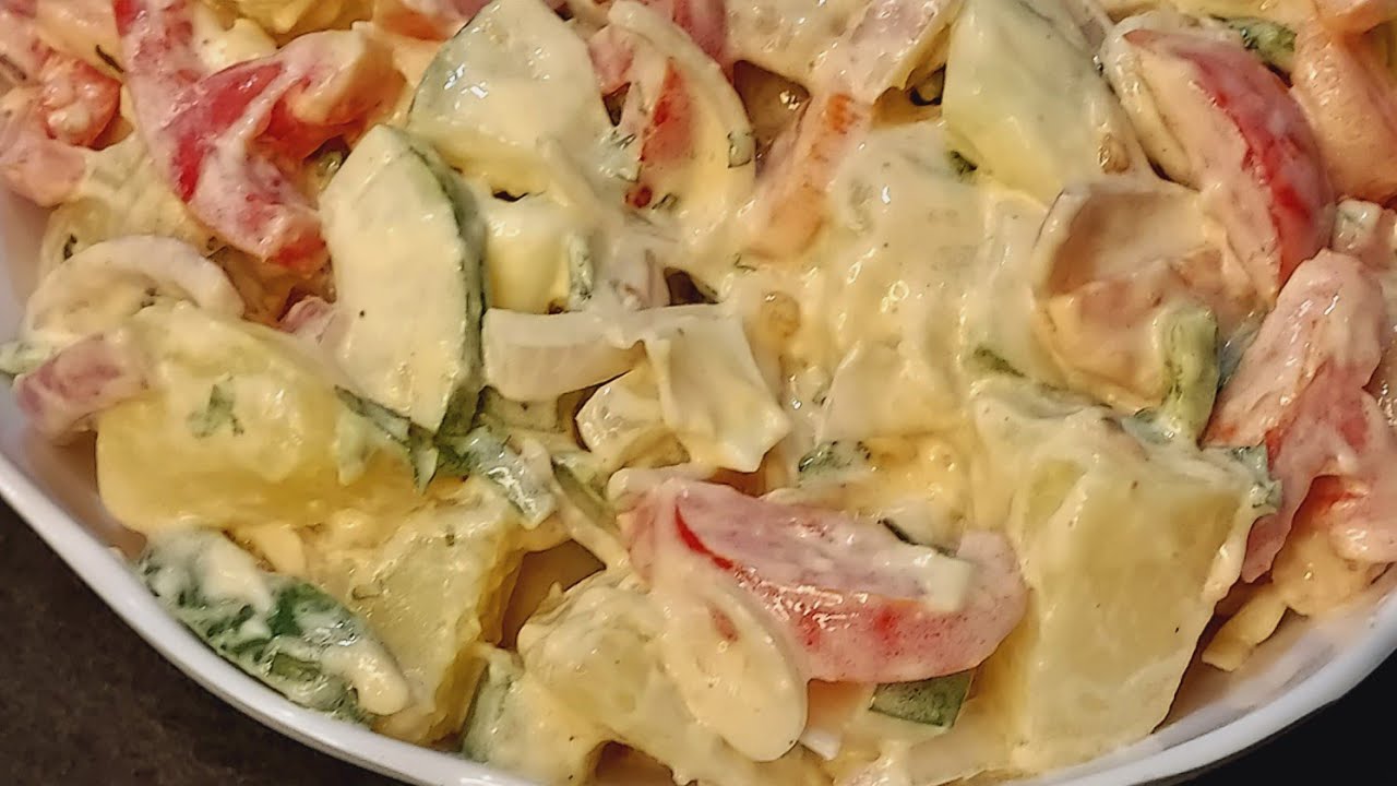 Salade De Pommes De Terre Au Poulet - YouTube