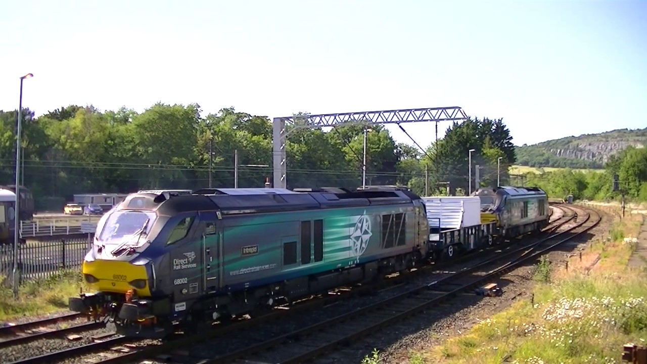 DRS 68034 Tnt 68002 6C52 Flasks Carnforth 270619 YouTube
