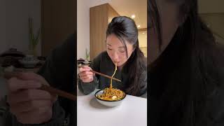 what i ate - sesame noodles, soft boiled egg & cheese buldak (korean fire chicken) screenshot 5