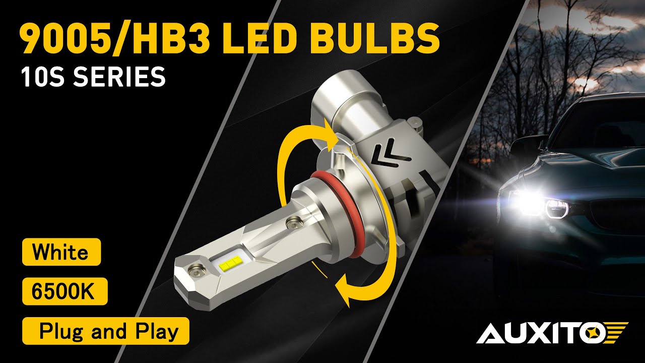 AUXITO 9005/HB3 H11 LED Bulbs Combo - 50,000LM Super Bright For Cars & Trucks
