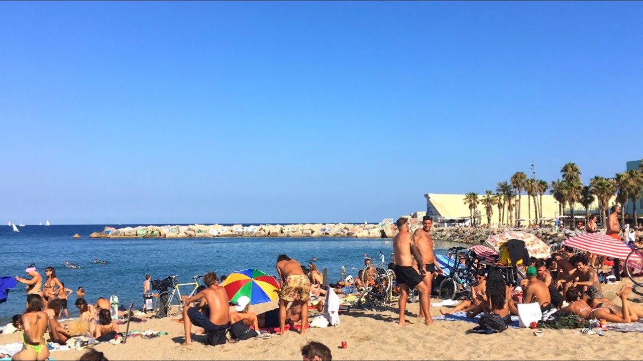 San Sebastian Beach Walk July 2021 | Best Barcelona Catalonia Spain Beaches