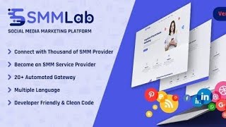 Create An SMM Panel Website || SMMLab - Social Media Marketing Platform