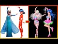 Miraculous Ladybug And Elsa Frozen Dress Up Ballet Actress -  Cartoon Clothes SWITCH UP Fashion