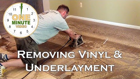(W) Removing Vinyl & Luan Underlayment