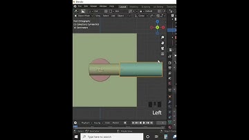 3D Door handle modeling in blender-mds design#shorts