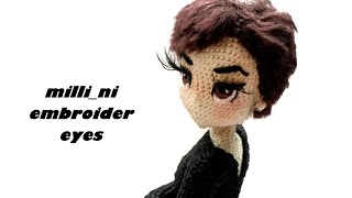 картинка: milli ni вышивка глаз embroider eyes