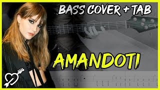 Amandoti - Maneskin - Bass Cover + TAB chords