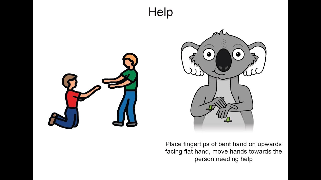 Village Green Boulevard Park Communication Board Key Word Sign tutorial - Help