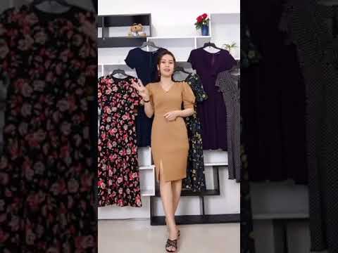 Mẫu đầm ôm body đẹp 2020 dự tiệc tuổi trung niên U40, U50, U60 Cao cấp rất sang trọng