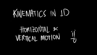 Kinematics in 1D Based on your Modules