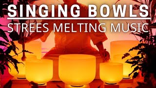 CLEANSE CHAKRA BLOCKAGES with Tibetan Singing Bowls - Relax, Study or Sleep with White Noise Music