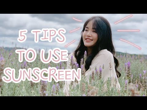 5 tips sử dụng kem chống nắng - không mụn, không sạm da 😜 | LAN ANH ♡