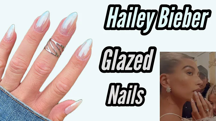 DIY HAILEY BIEBER GLAZED  NAILS AT HOME | Easy for...
