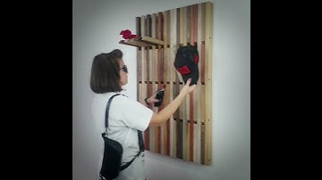 Wall-Mounted Organizer - for shoes and clothes. Coat rack. natural OAK