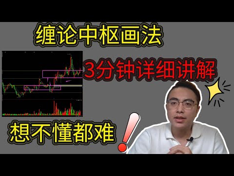缠论中枢画法，3分钟详细讲解，想不懂都难！