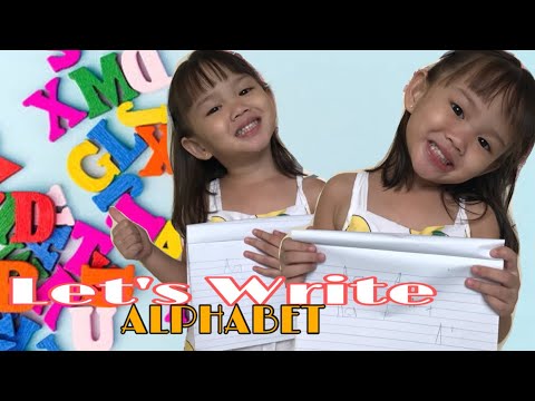 Ysabelle Lettering Ysabelle Learning to Write Letters II Alphabet for Kids II Vlog#1 ...