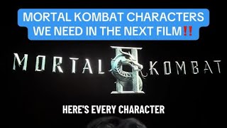 Mortal Kombat Characters That Need To Appear In Mortal Kombat 3!