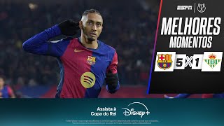 Thumbnail for RAPHINHA e VITOR ROQUE marcam, LAMINE YAMAL dá show, e BARCELONA goleia o BETIS pela Copa do Rei