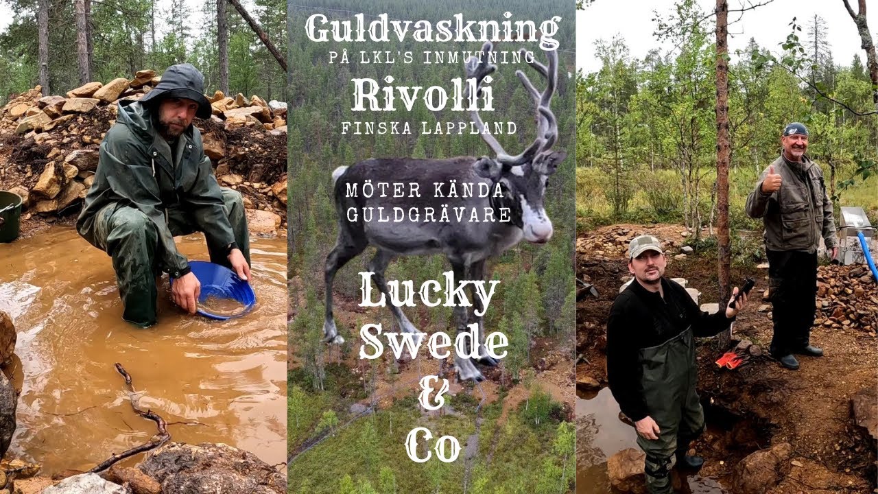 Guldvaskning på Lkl's inmutning Rivolli  i Finska Lappland