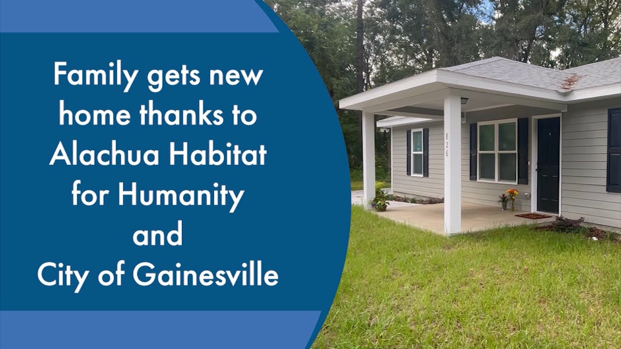 City of Gainesville Partners with Alachua Habitat for Humanity YouTube