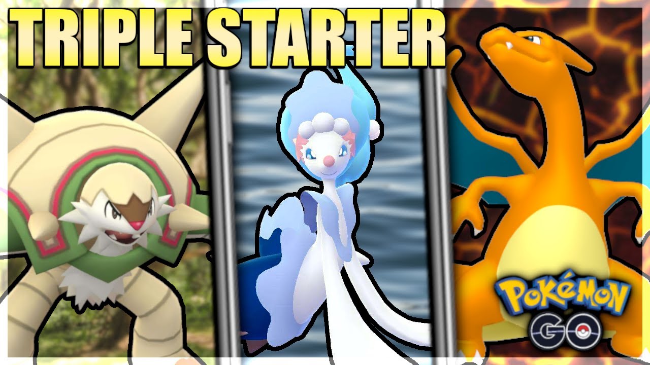*TRIPLE STARTER TEAM* w/ Wing Attack Charizard in Master Premier Classic! Pokémon GO Battle League!
