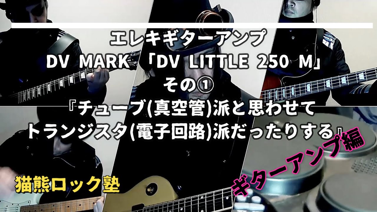 エレキギターアンプDV MARK 「DV LITTLE 250 M」その①『チューブ(真空管)派と思わせてトランジスタ(電子回路)派だったりする』