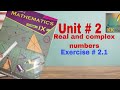 KPK 9th Math Unit 2: Real & Complex Numbers Exercise 2.1