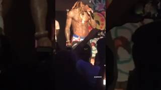 Celebrity Lil Wayne walks off stage in Idaho after fan throws water at him!! he brought his goons out!! Wealth