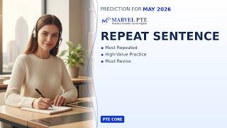PTE Core Repeat Sentence Prediction Questions May 2026 | Latest Exam Revision Practice