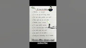 10 Lines On Pollution Essay On Pollution 10 Lines Essay On Pollution Pollution Yt Short Viral 