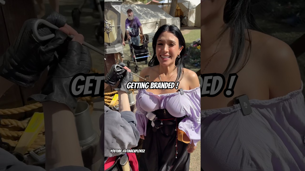 Got branded at Ren Faire ! #viralshort #foryou