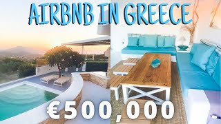 EXPOSED: How Much Money Does This Airbnb Make? Income Property in Greece & Cost of a Home in Greece!