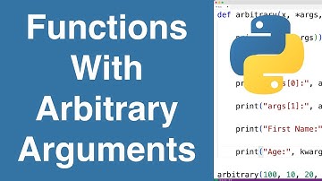 Functies met willekeurige argumenten | Python-zelfstudie