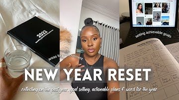 2023 RESET | reflecting on the past year, setting goals, my words for the year & more