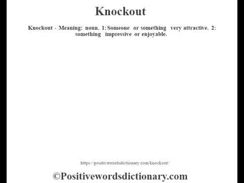 Knockout - definition of knockout by The Free Dictionary